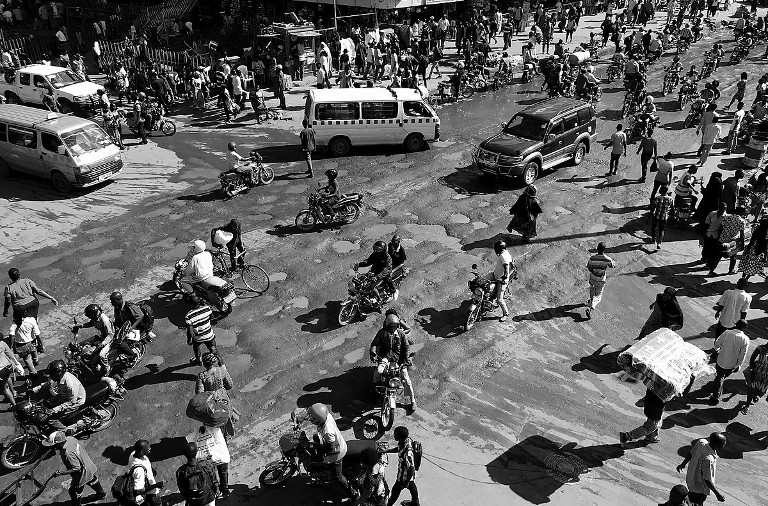 A mixture of different transport modes