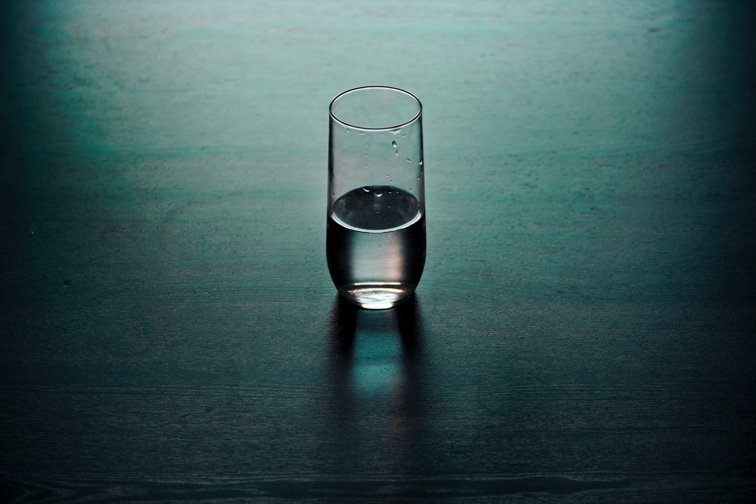 glass half full