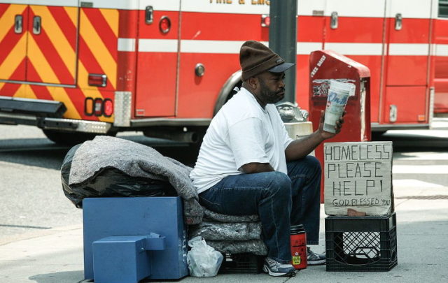 Homeless man