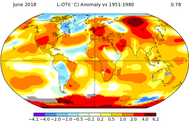 June 2018 UK temps