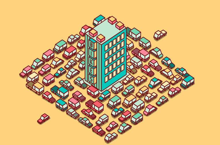 Cars and bikes