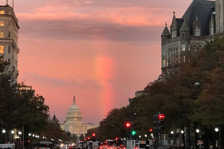 Election day rainbow