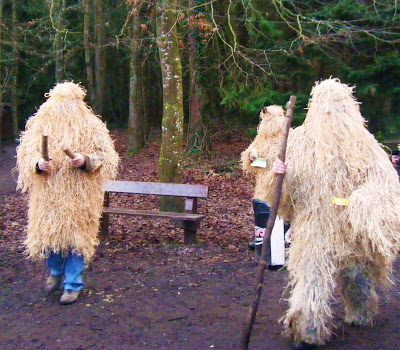 Straw boys approaching.
