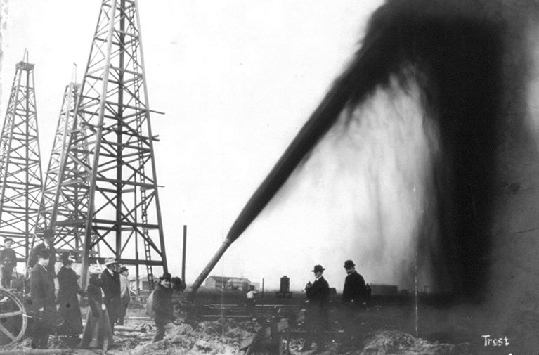 Port Arthur oil gusher