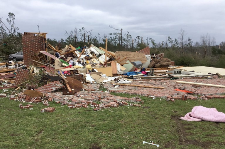 tornado damage