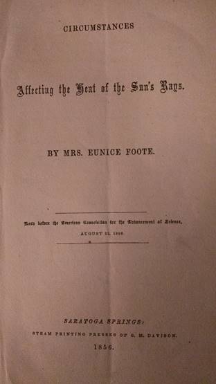 Eunice Foote paper 1