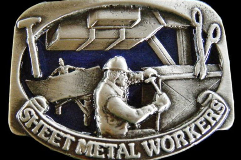 Sheet Metal workers belt buckle