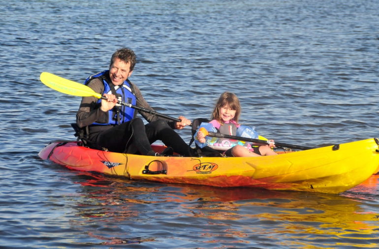 George Monbiot kayaking