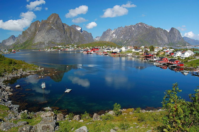 Norwegian fishing village