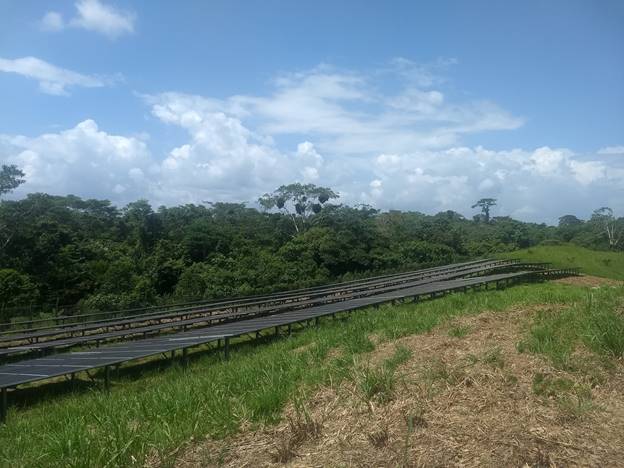 Abandoned solar project in Colombia