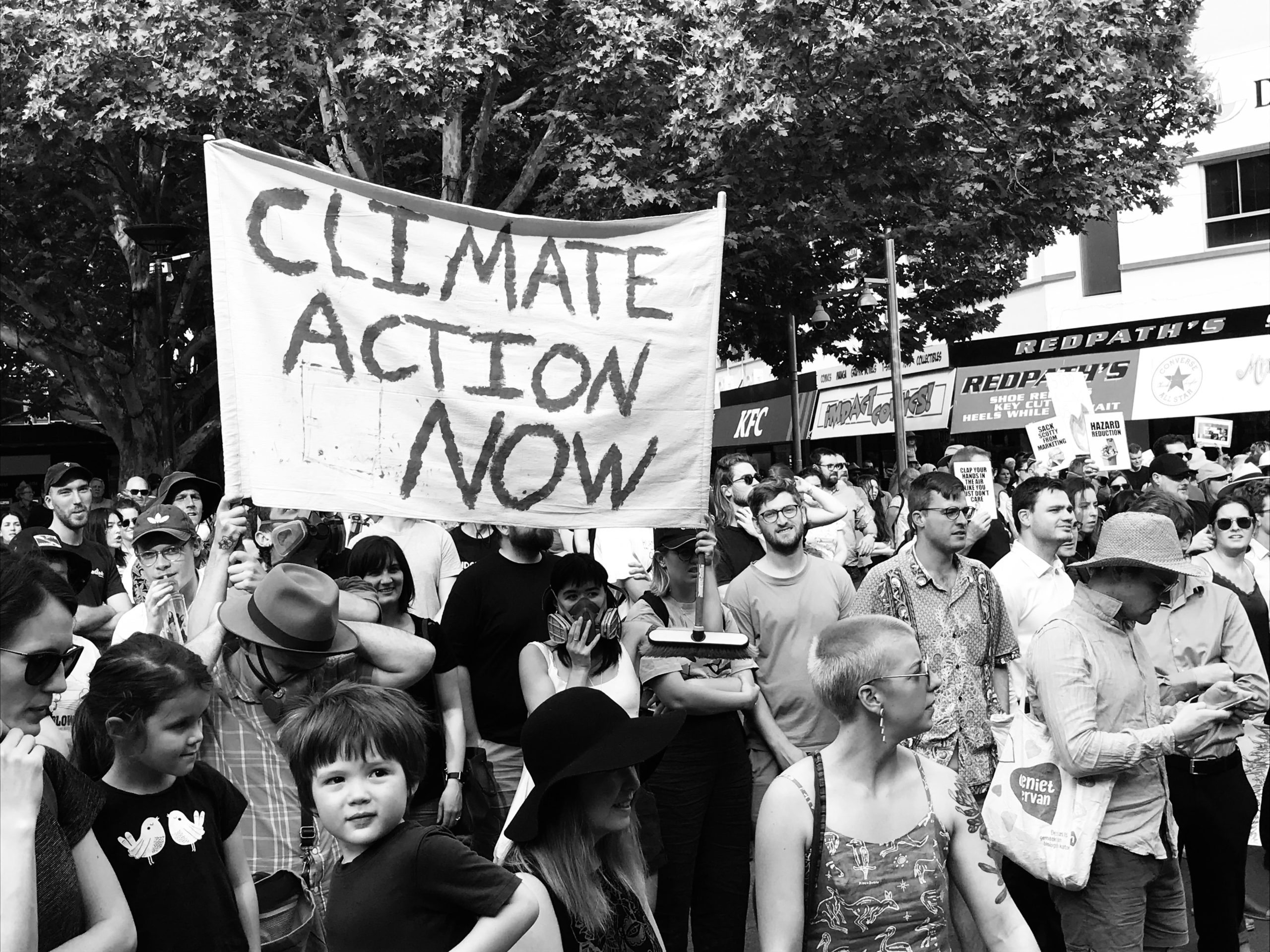 Climate change protest