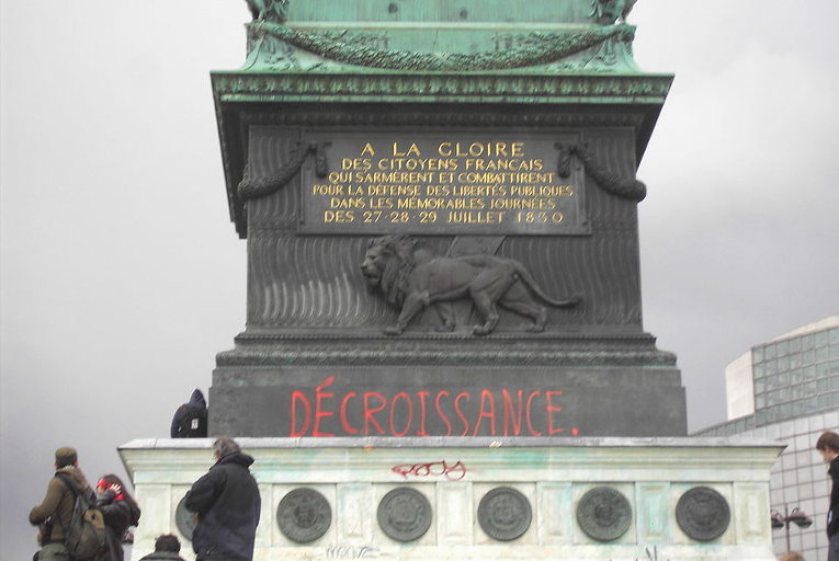 Degrowth graffiti