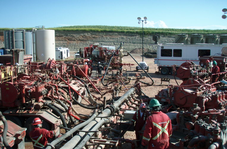 Frac job