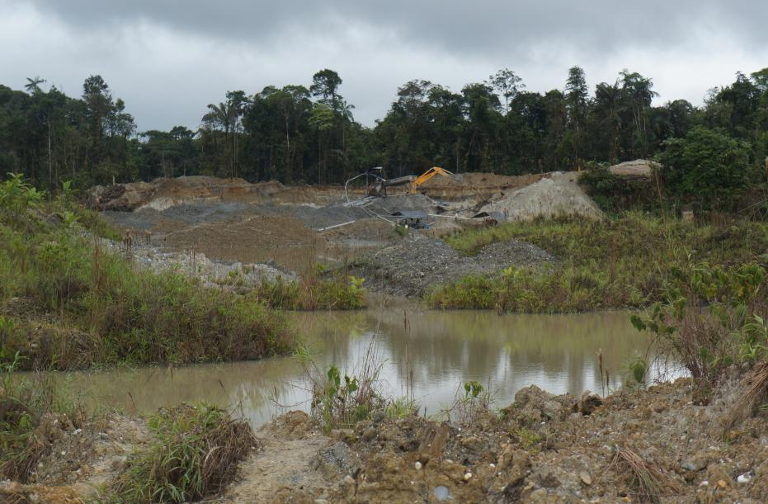 illegal gold mine