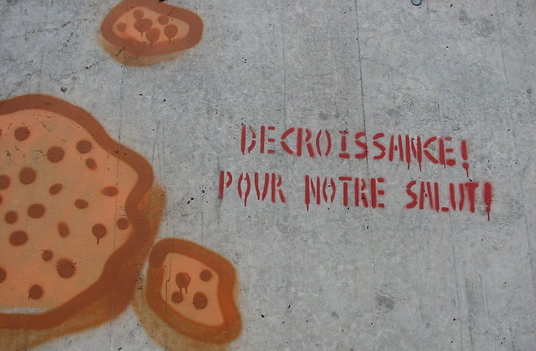 Degrowth graffiti