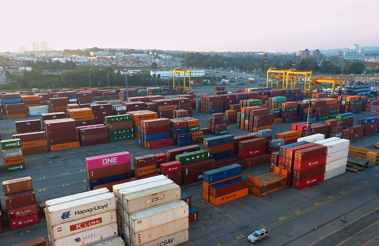 Shipping yard