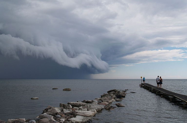Storm at sea