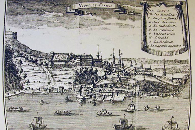 A map of New France