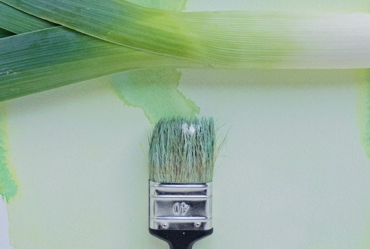 green paint