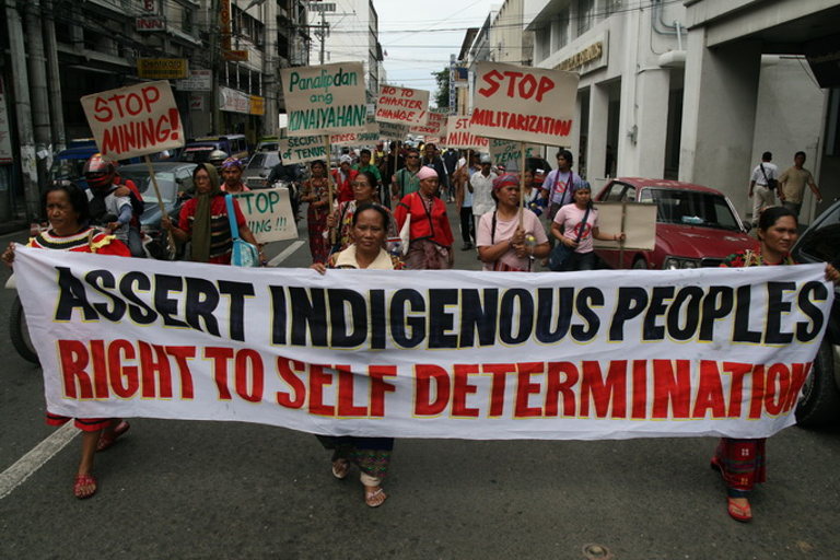 Indigenous people march