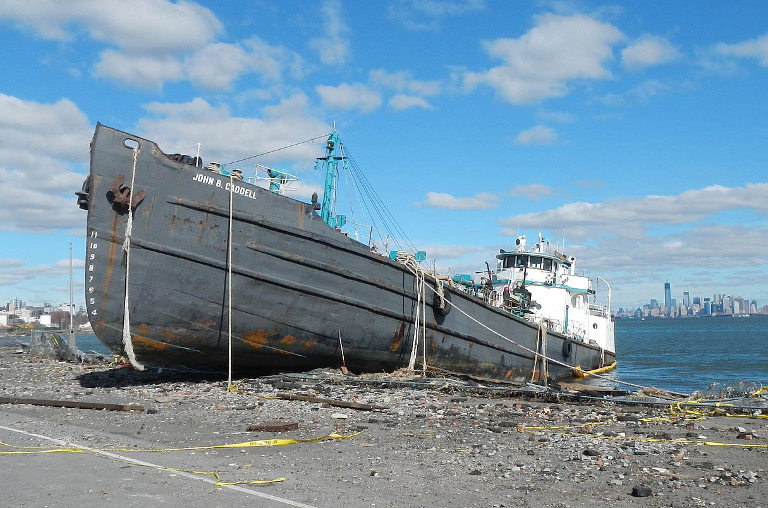 stranded ship