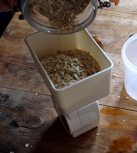 making oat milk