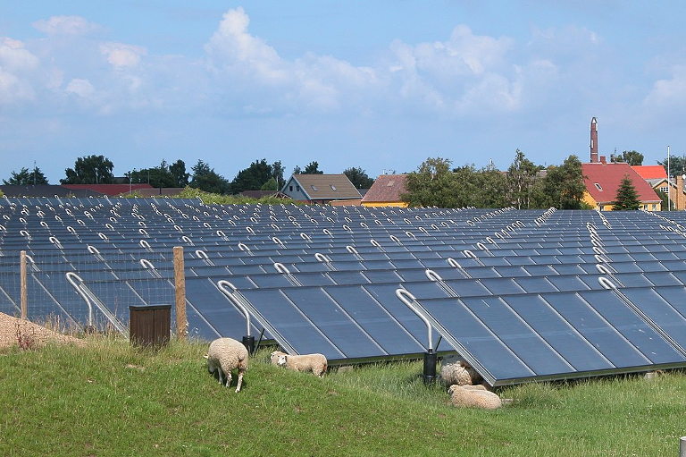 solar district heating plant