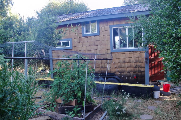 tiny house and garden