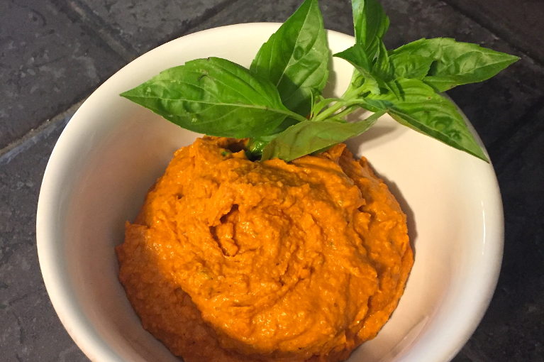homemade hummus