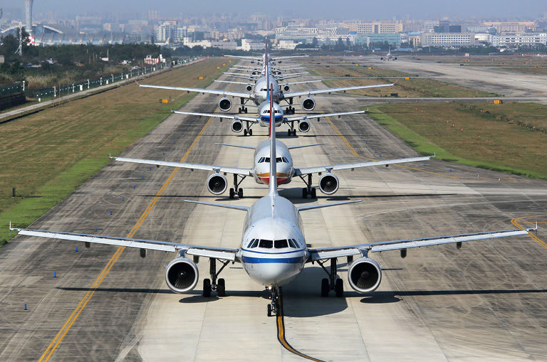 Jets at airport