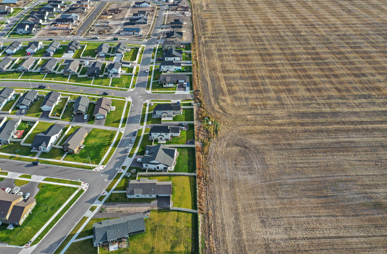 suburban land change