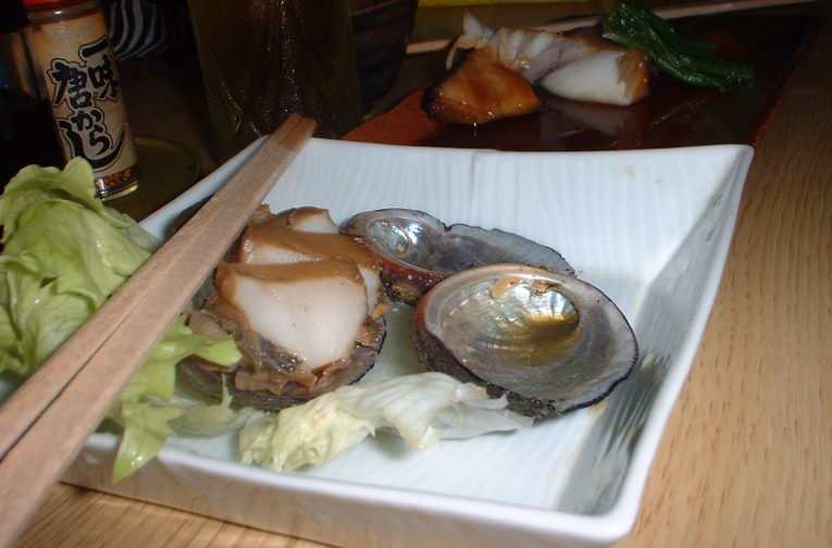 abalone sashimi