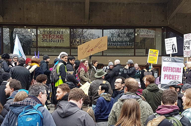 Picket at University of Edinburgh