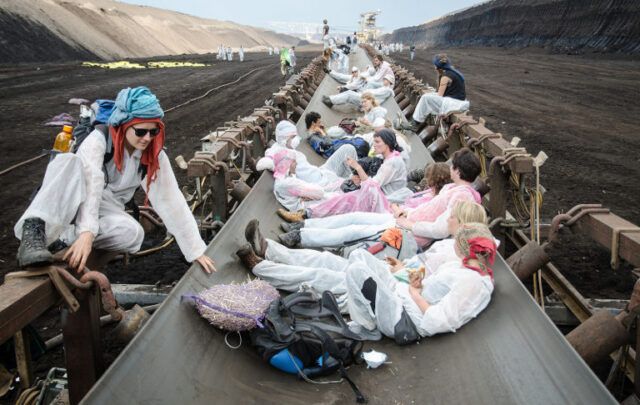 coal mine protest