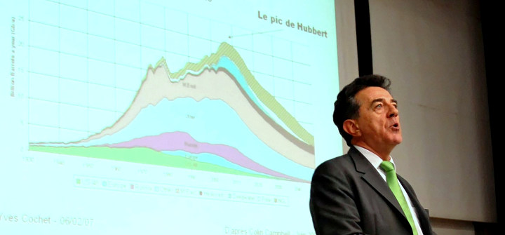 French ex-minister Yves Cochet at a conference on Peak Oil, 2007. Photo: Guillaume Paumier. Source: Wikimedia Commons.