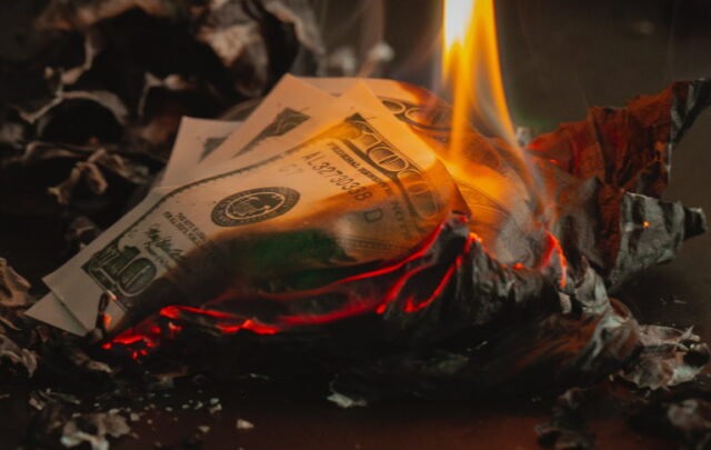 burning money