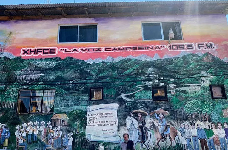 radio station mural
