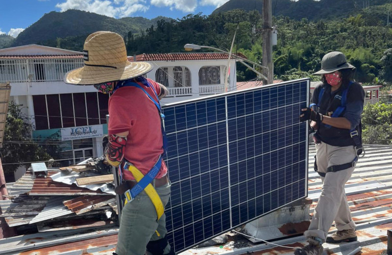 Community solar power in Adjuntas