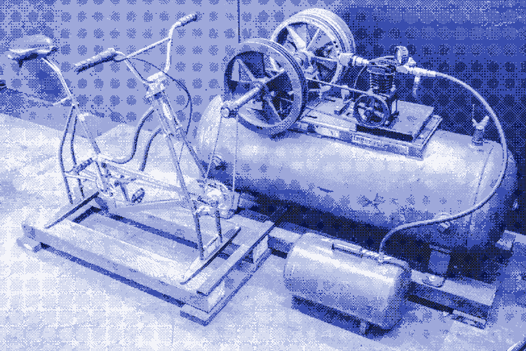 Human-powered air compressor