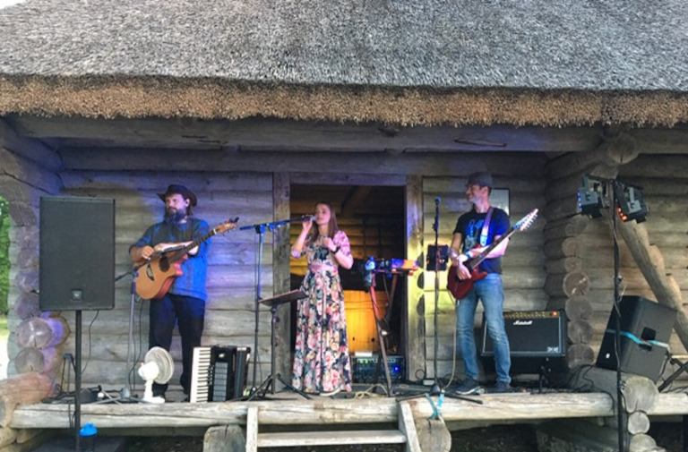 Local band at Latvian conference