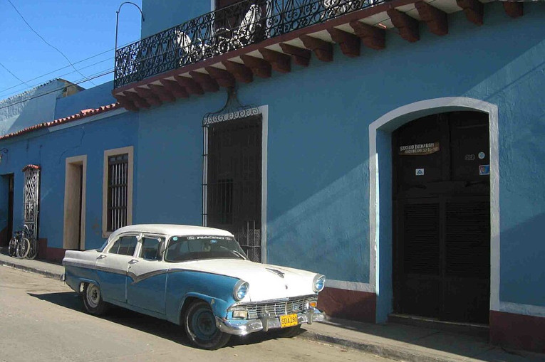 Old American car in Cuba