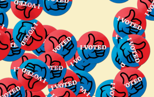 Voting member of civil society badge