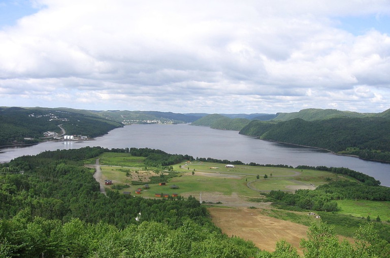 Overview of Miawpukek First Nation from Conne River in 2009