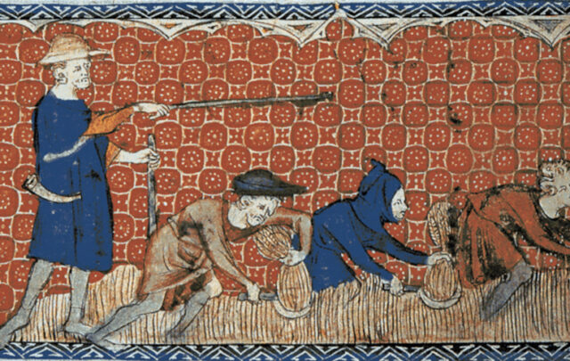 Reeve and serfs