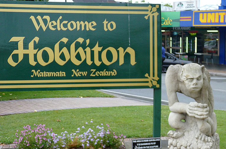 Welcome to Hobbiton sign