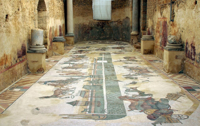 Roman villa palaestra