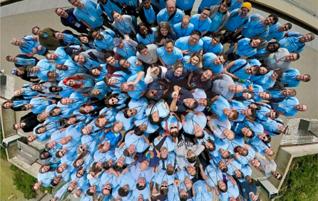 Participants in the Wikimedia hackathon 2024