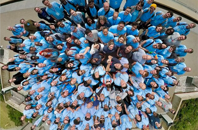 Participants in the Wikimedia hackathon 2024