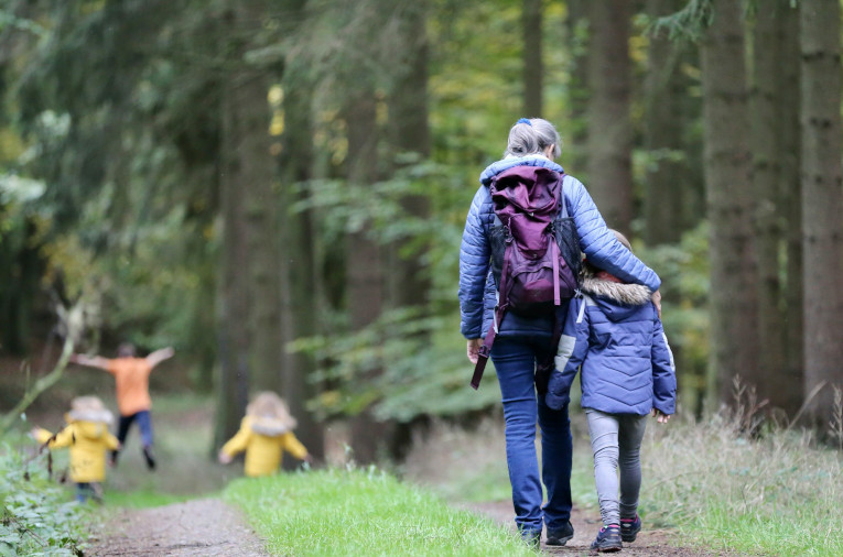 walking in nature