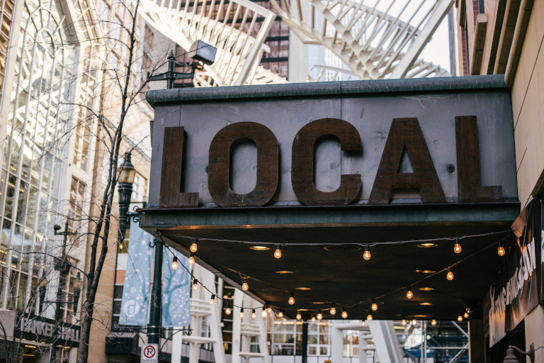 local economy sign